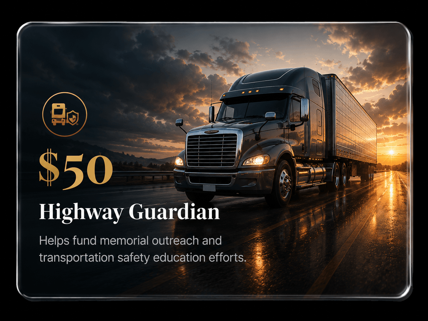 Highway Guardian — $50 giving tier